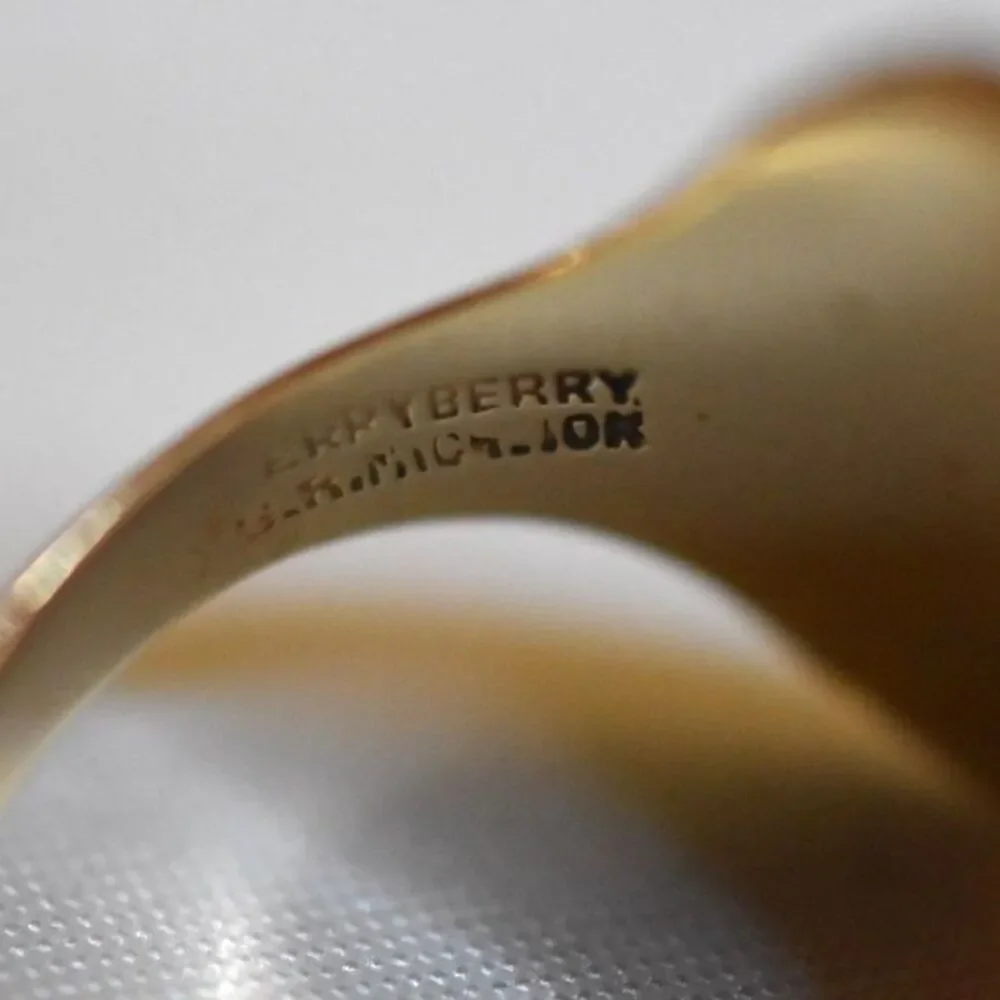 1940's 10K Gold 4gm Terryberry Minimalist Size 9.5 Unisex Casual Ring